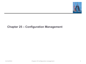 Ch25 Configuration management