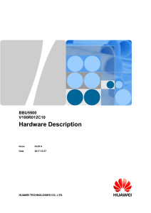 BBU5900 Hardware Description(V100R012C10 Draft A)(PDF)-EN
