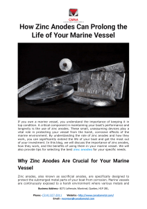 How Zinc Anodes Can Prolong the Life of Your Marine Vessel