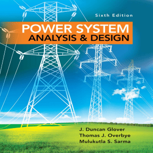 Glover - Power System Analysis and Design 6th Edition c2017