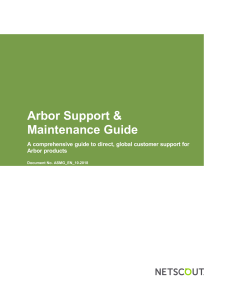 Arbor Support and Maintenance ASMG EN 10.2018