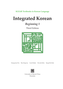 442911548-Sample-Integrated-Korean-Beginning-1-Third-Edition
