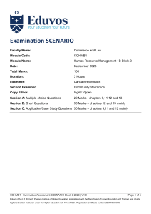 COHMB1-33 – Summative Assessments SCENARIO (1)
