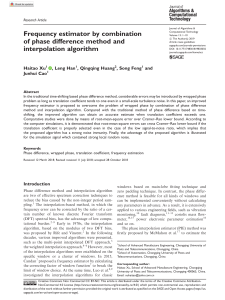 Frequency Estimation: Phase Difference & Interpolation