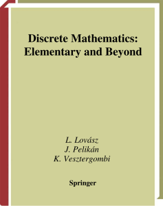 Discrete Mathematics Elementary and Beyo