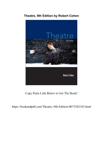 Theatre 9th Edition by Robert Cohen 0073382183
