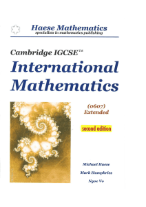 international math textbook
