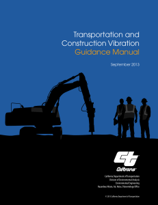 CalTrans Construction Vibration Manual