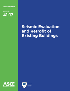 ASCE 41-17: Seismic Evaluation & Retrofit Standard