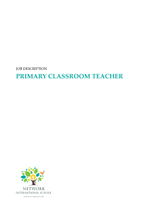 Primary Classroom Teacher