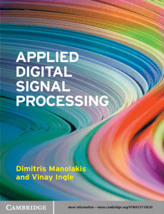 Applied Digital Signal Processing