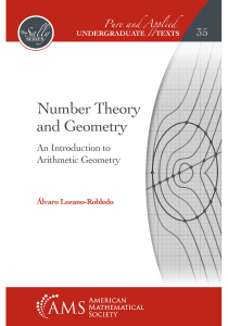 Number Theory and Geometry (Robledo)