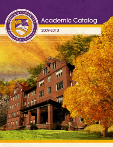 Ashford University Academic Catalog 2009-2010