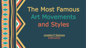 2. Art Movements and Styles