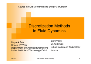 Discretization Methods in Fluid Dynamics