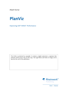 PlanViz - Improving SAP HANA Performance