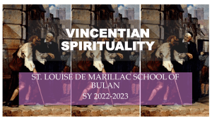 Vincentian Spirituality