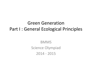 Green Generation - Part I