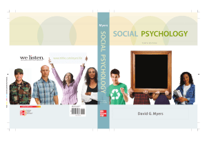 Social Psychology Myers