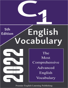 English Vocabulary C1 2022 Book