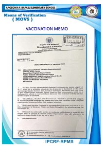 obj. 13-vaccination memo