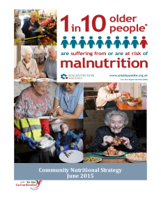 Report malnutrition elderly