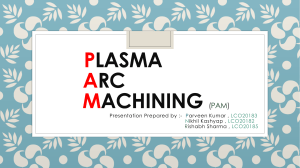PLASMA ARC MACHINING Lco20183