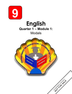 English 9 Quarter 1 Module 1