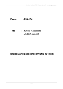 Juniper JNCIA-JUNOS JN0-104 PDF Dumps Download