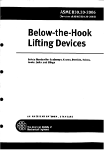 ASME B30.20-2006 - Below-the-Hook Lifting Devices