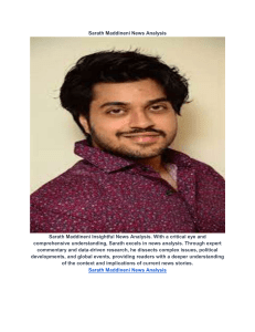 Sarath Maddineni News Analysis