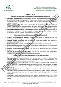 IBDP P3 Sustainability points