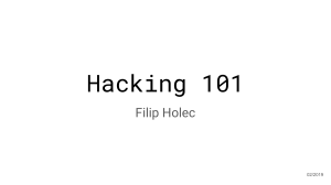 Hacking 101 - OWASP