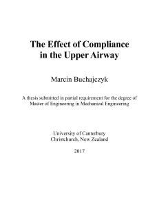 The Effect of Compliance in the Upper Airway