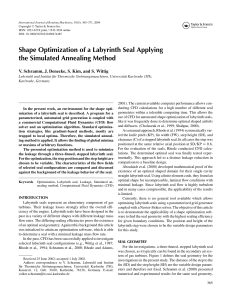 Shape Optimization of a Labyrinth Seal Applying the Simulated Annealing Method