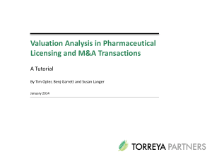 pharmaceutical-valuation-in-licensing-dec2013-torreya
