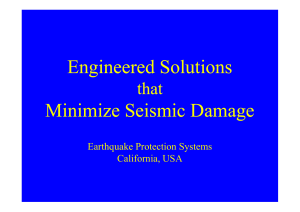 Earthquake Protecction Systems triple pendulo