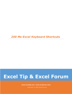 250-Ms-Excel-Keyboard-Shortcuts