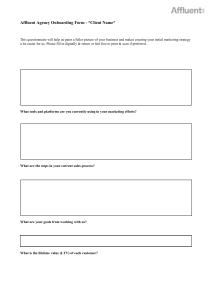 Onboarding Form   Questionnaire