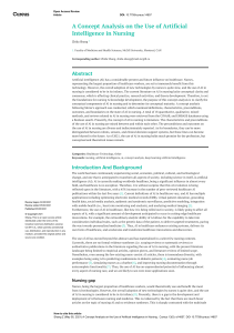 AI in Nursing: A Concept Analysis