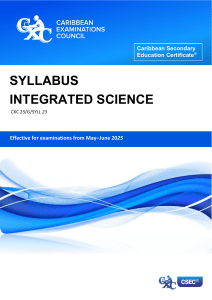 CSEC-Integrated-Science-Syllabus-Revised