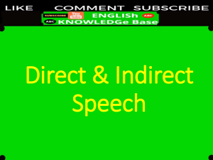 Direct & Indirect Speech by Shir Jan Musazai