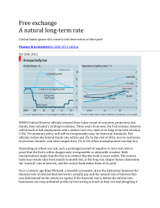Economist-natural interest rates