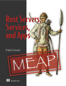 Rust Servers, Services, and Apps Prabhu Eshwarla