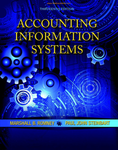 Accounting Information Systems 13e by Romney, Steinbart