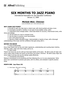 6 Months to Jazz Piano volume 1 (Michele Weir, Clinician - Alfred Publishing)