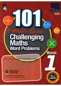 101 Challenging Math Word Problems Book 1