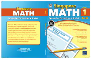 Singapore Math 1