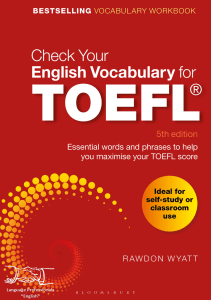 Check Your English Vocabulary for TOEFL 