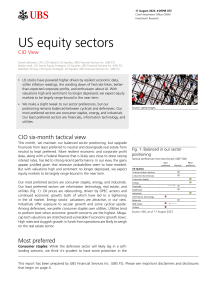 us sector equity positining ubs aug 23